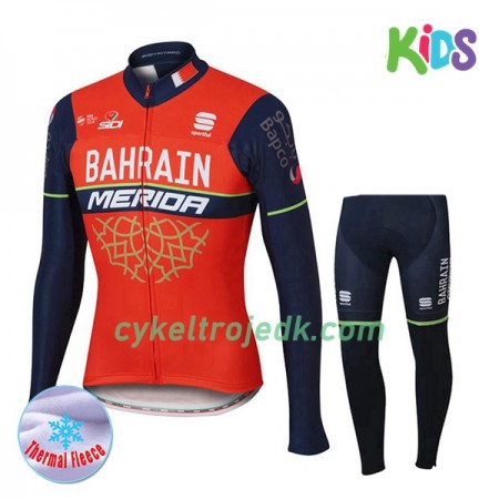 Cykeltøj Langærmet Vinter + Cykelbuks Lang Børn 2017 Bahrain-Merida N001 Cykeltøj Langærmet Vinter + Cykelbuks Lang Børn 2017 Bahrain-Merida N001